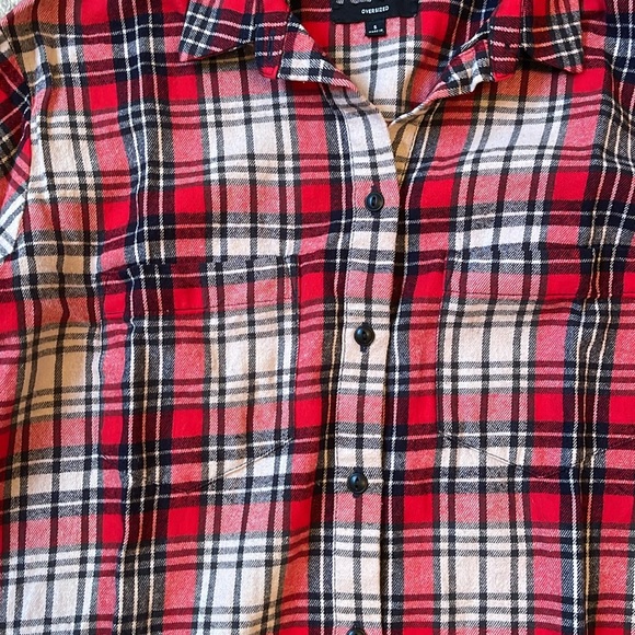 Madewell Red Plaid Flannel - Picture 2 of 5